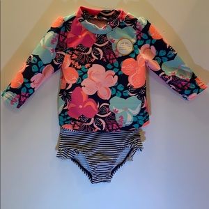 Carters 2 piece floral suit size 2mo